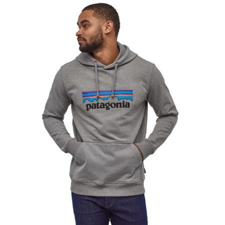 Patagonia-P-6 Logo Uprisal Hoodie Gravel Heather - Imagen 2